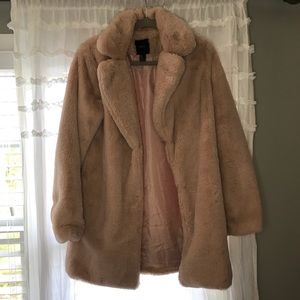 Faux fur coat